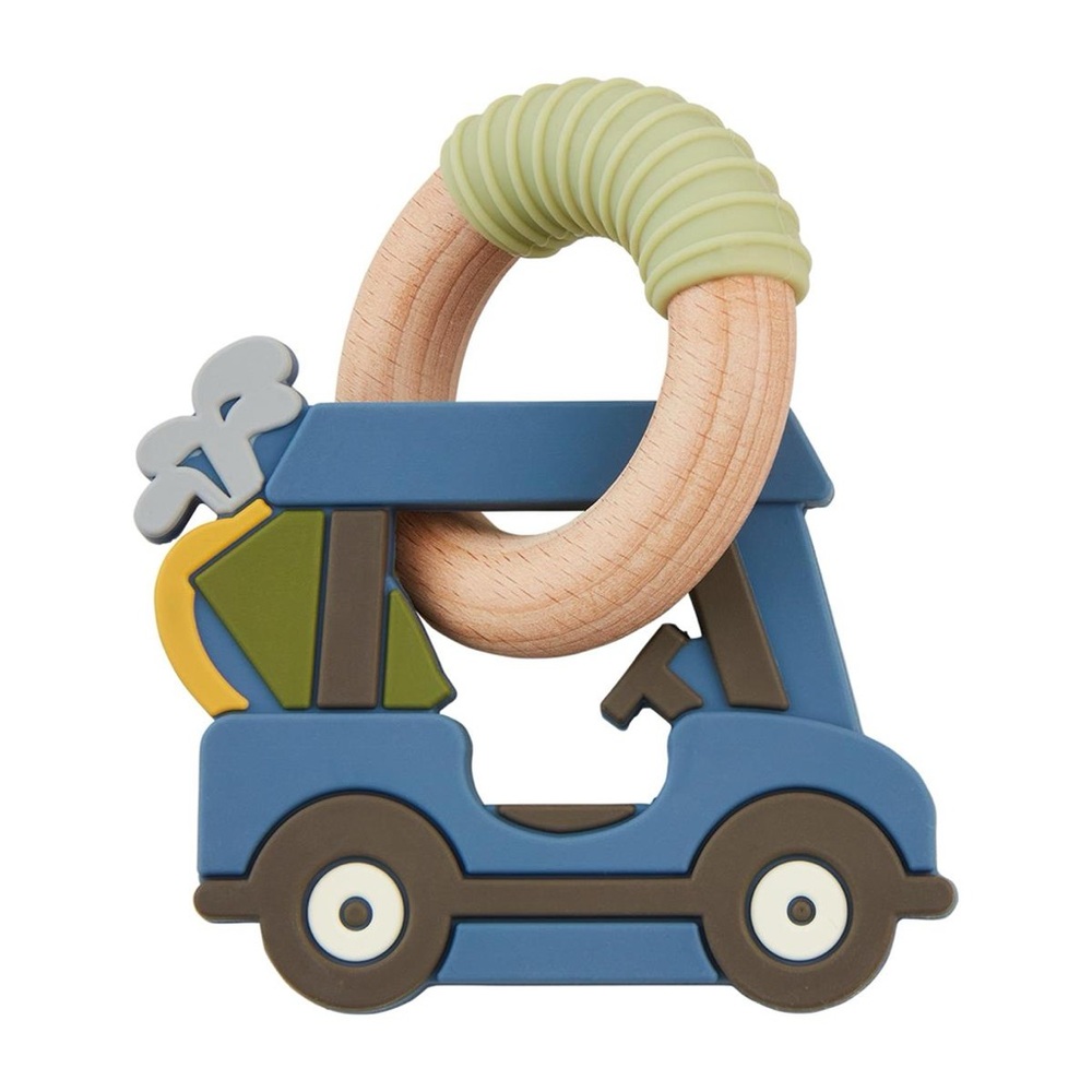 Mud Pie Blue and Green Golf Cart Car Teether
